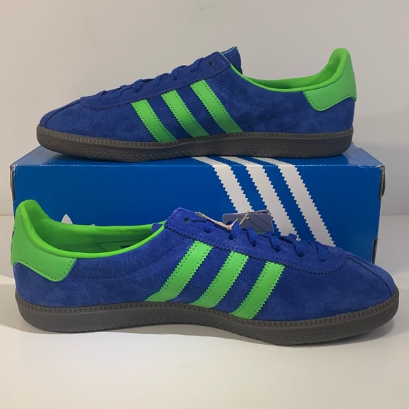 [BRAND NEW] ADIDAS ATHEN OG BOLD BLUE SEMI SCREAMING GREEN MENS SIZE 11 SNEAKERS - Picture 4 of 12